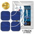 Ultra Premium: Optimal Comfort2"x2" Blue Cloth Electrodes